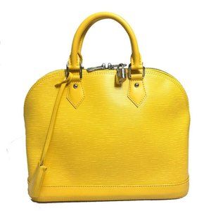 Authentic LOUIS VUITTON M40951 Epi AlmaPM Tote Bag Hand Bag Epi Leather yellow